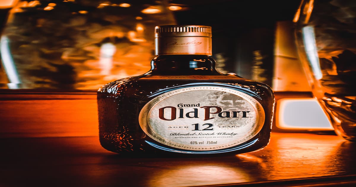 Whisky bottle. Trying to imply about old and new whisky.